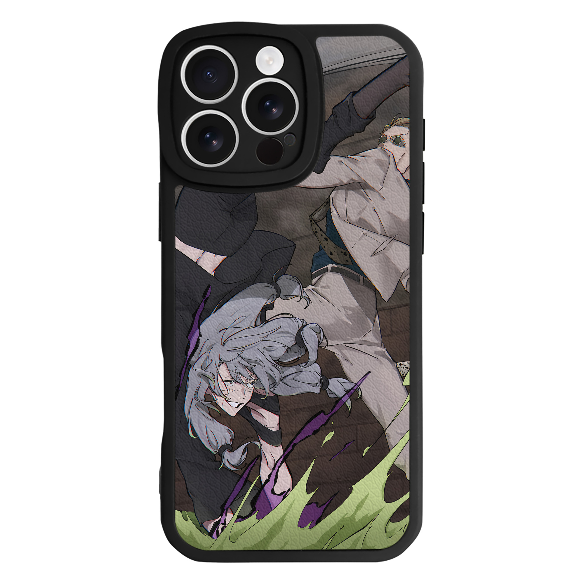 （画像用） 呪術廻戦 Jujutsu Kaisen 【iPhone 16シリーズ対応】シリコンスマホケース（レザー調） 材質：シリコン